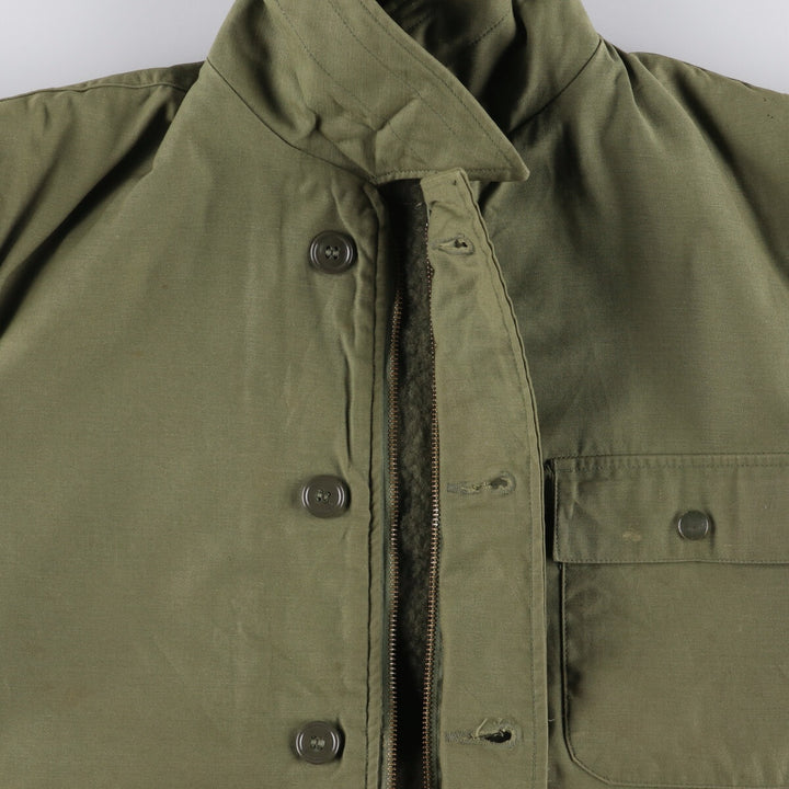 Authentic US Navy Military Deck Jacket, Made in USA, Men's Size Medium, Vintage unclear Khaki type Vintage Second Hand