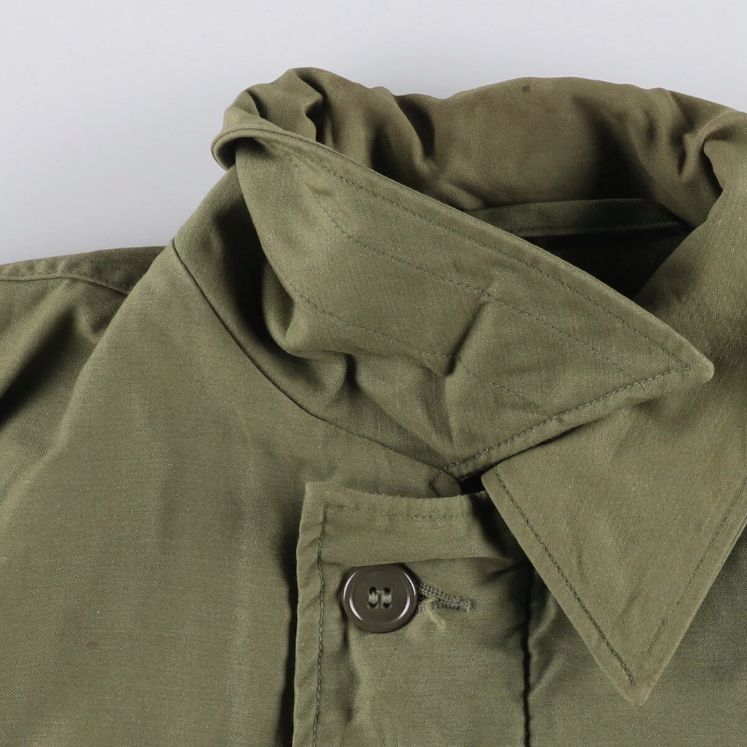 Authentic US Navy Military Deck Jacket, Made in USA, Men's Size Medium, Vintage unclear Khaki type Vintage Second Hand