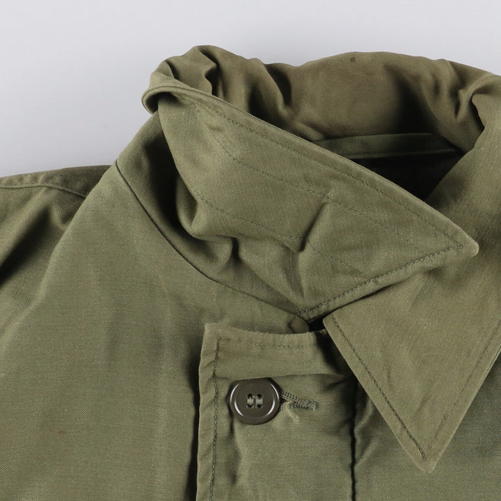 Authentic US Navy Military Deck Jacket, Made in USA, Men's Size Medium, Vintage unclear Khaki type Vintage Second Hand
