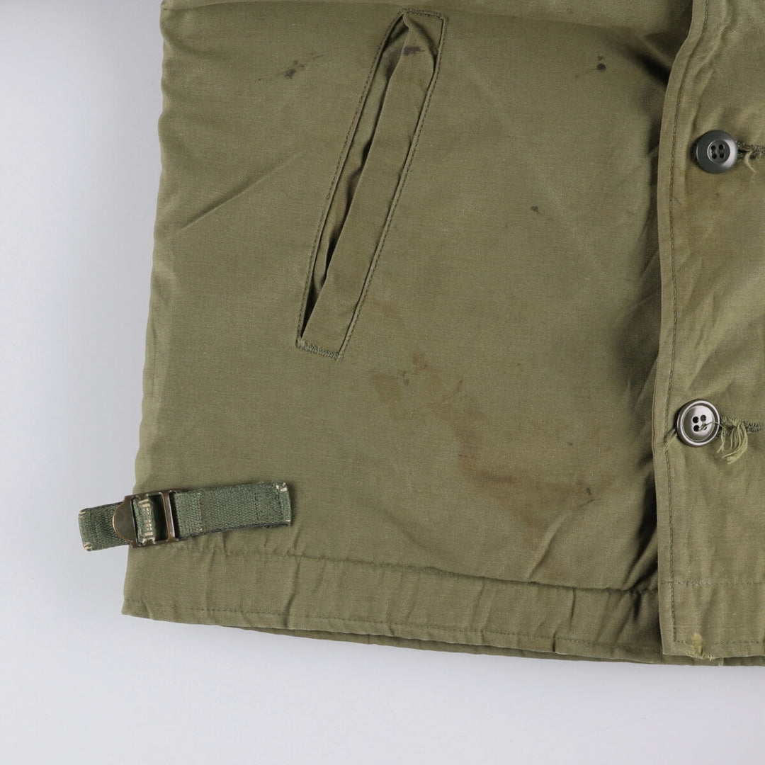 Authentic US Navy Military Deck Jacket, Made in USA, Men's Size Medium, Vintage unclear Khaki type Vintage Second Hand