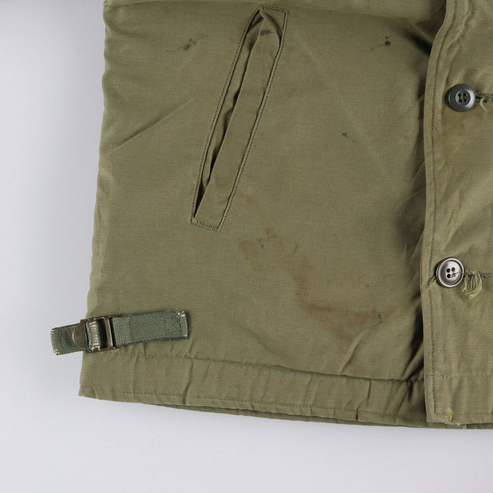 Authentic US Navy Military Deck Jacket, Made in USA, Men's Size Medium, Vintage unclear Khaki type Vintage Second Hand