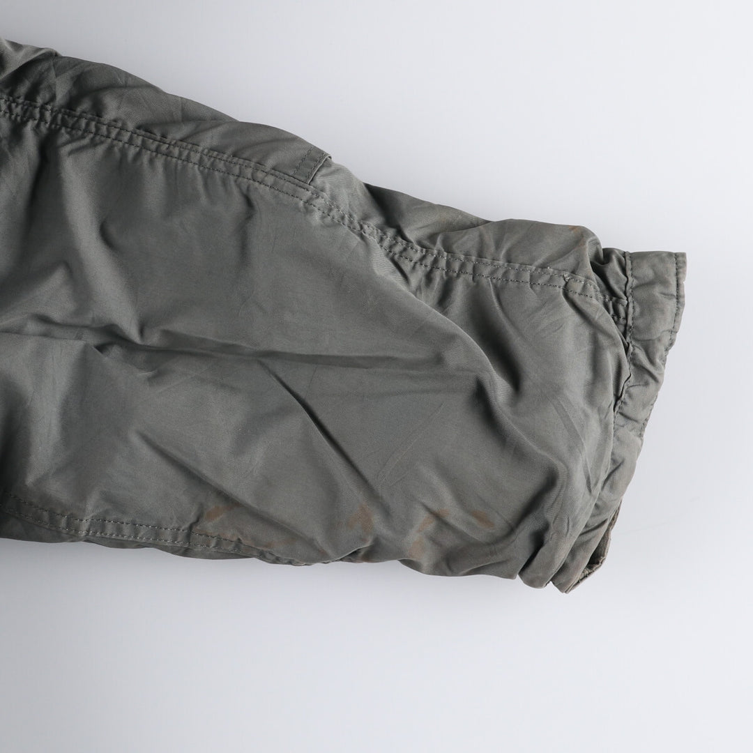 1980'S US Military N-3B Flight Jacket, Made in USA, Large, Men's Size L, Vintage cotton Khaki type Vintage Second Hand