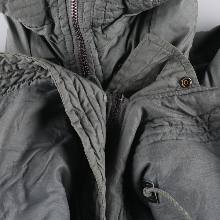 1980'S US Military N-3B Flight Jacket, Made in USA, Large, Men's Size L, Vintage cotton Khaki type Vintage Second Hand