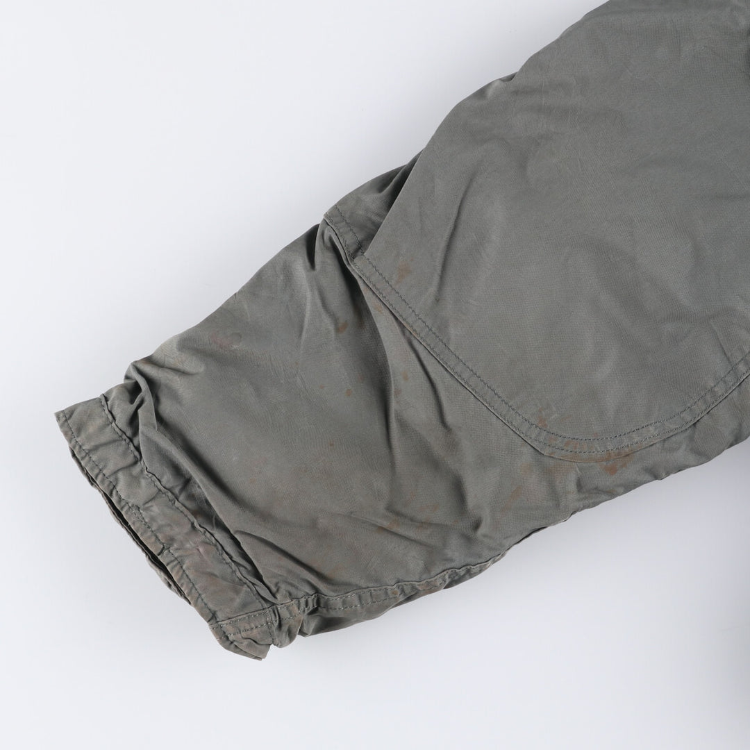 1980'S US Military N-3B Flight Jacket, Made in USA, Large, Men's Size L, Vintage cotton Khaki type Vintage Second Hand