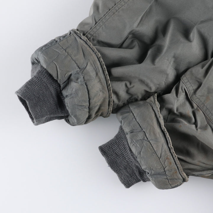 1980'S US Military N-3B Flight Jacket, Made in USA, Large, Men's Size L, Vintage cotton Khaki type Vintage Second Hand