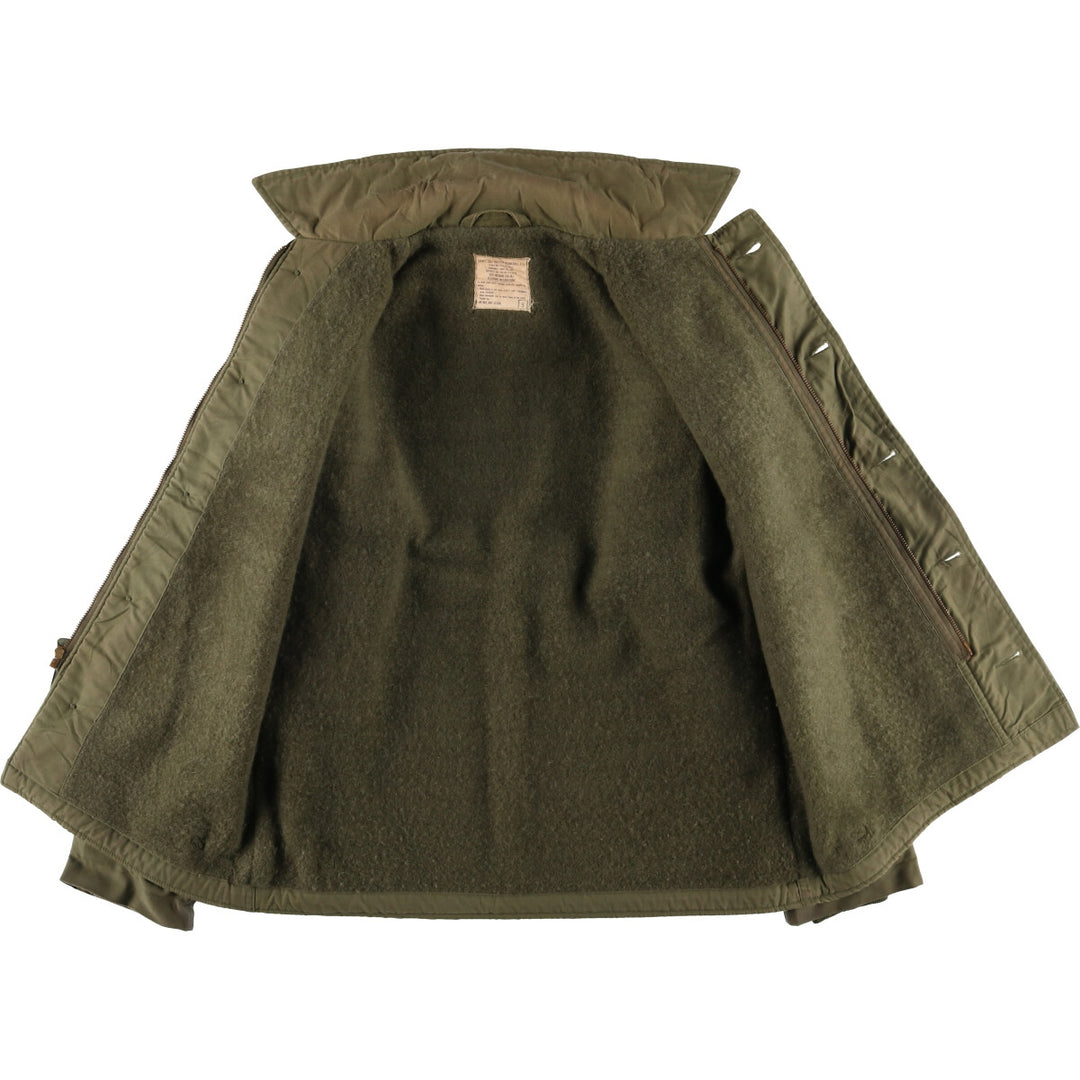 Authentic 1970'S US Navy Cold Weather (Permeable A-2) Military Deck Jacket, Men's, Size Medium, Vintage unclear Khaki type Vintage Second Hand