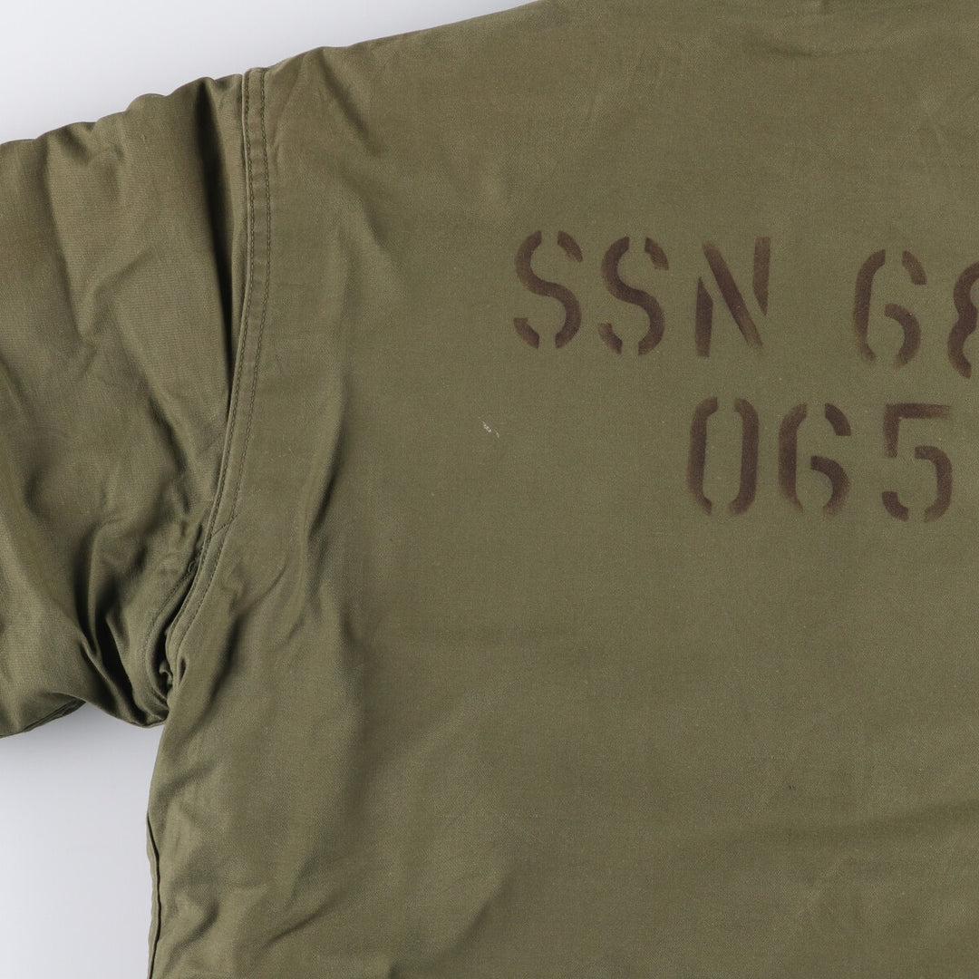 Authentic 1970'S US Navy Cold Weather (Permeable A-2) Military Deck Jacket, Men's, Size Medium, Vintage unclear Khaki type Vintage Second Hand