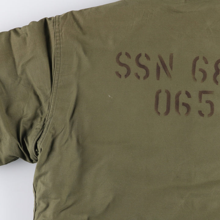 Authentic 1970'S US Navy Cold Weather (Permeable A-2) Military Deck Jacket, Men's, Size Medium, Vintage unclear Khaki type Vintage Second Hand