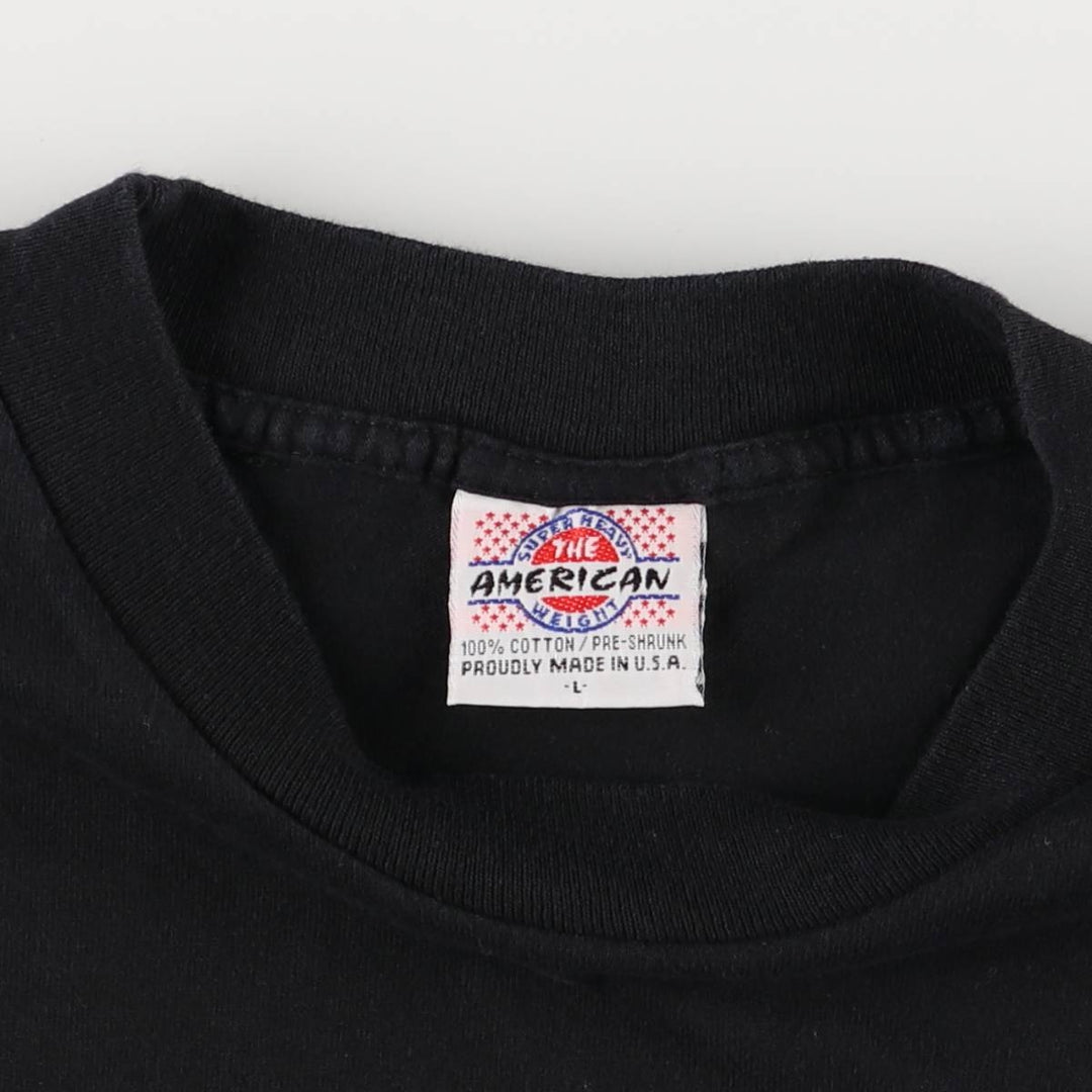 90'S THE AMERICAN WEIGHT Aerosmith Long Sleeve T-Shirt, Made in USA, Men's Size L, Vintage cotton black type Vintage Second Hand