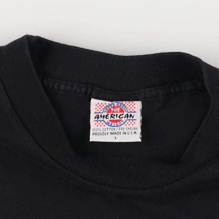 90'S THE AMERICAN WEIGHT Aerosmith Long Sleeve T-Shirt, Made in USA, Men's Size L, Vintage cotton black type Vintage Second Hand