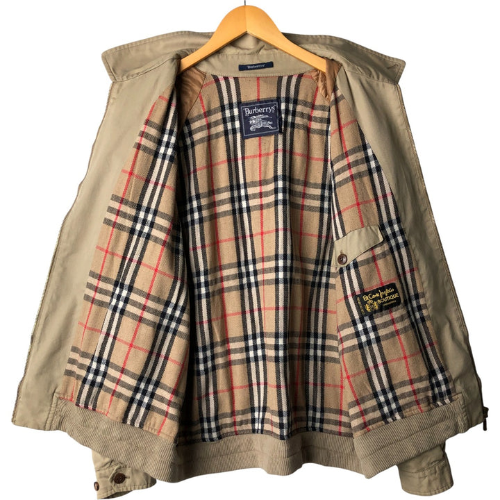 Burberry's Swing Top Sports Jacket, Made in Spain, Men's Size XL polyester Beige type Vintage Second Hand