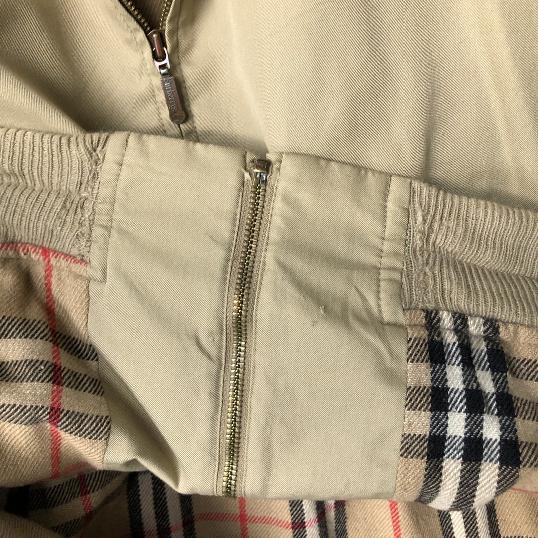 Burberry's Swing Top Sports Jacket, Made in Spain, Men's Size XL polyester Beige type Vintage Second Hand
