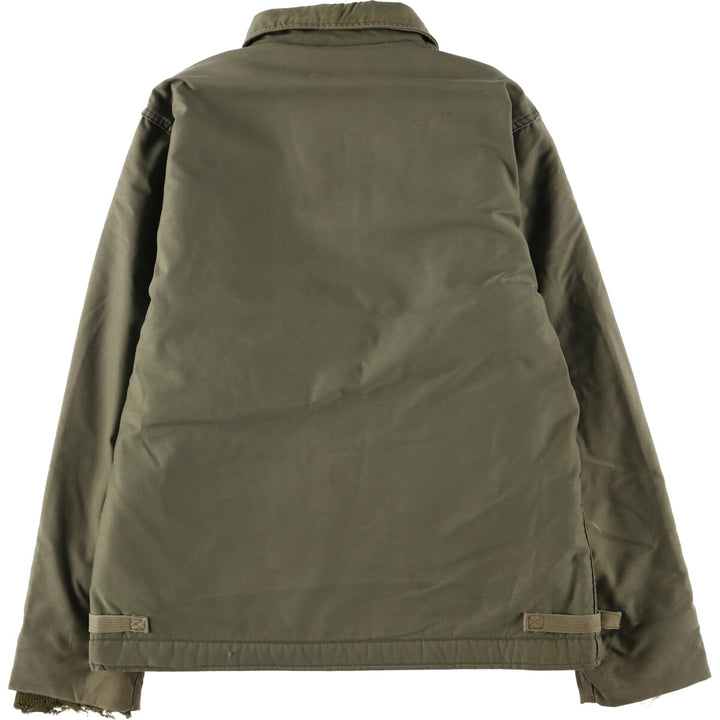 Authentic 1970'S US Navy A-2 Military Deck Jacket, Made in USA, Medium (38-40), Men's Size M, Vintage unclear Khaki type Vintage Second Hand