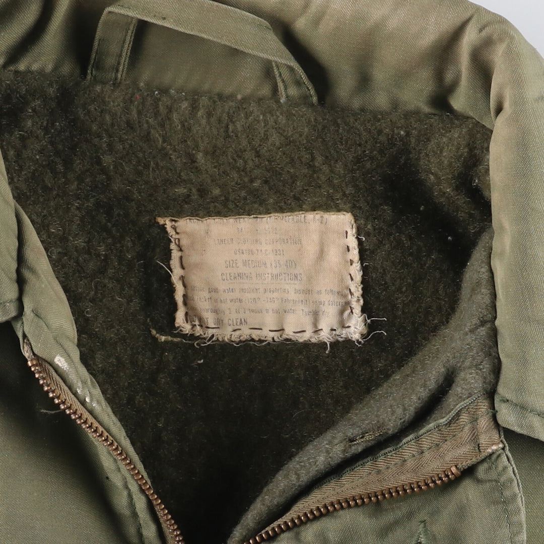 Authentic 1970'S US Navy A-2 Military Deck Jacket, Made in USA, Medium (38-40), Men's Size M, Vintage unclear Khaki type Vintage Second Hand