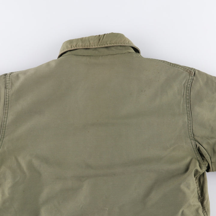 Authentic 1970'S US Navy A-2 Military Deck Jacket, Made in USA, Medium (38-40), Men's Size M, Vintage unclear Khaki type Vintage Second Hand