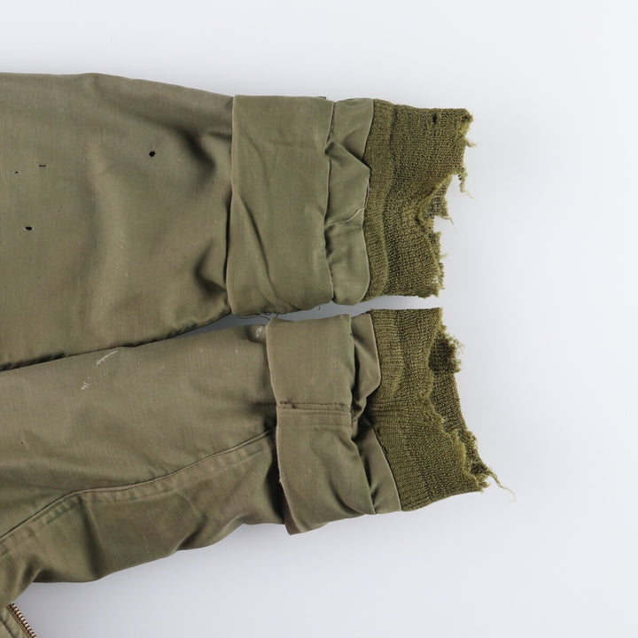 Authentic 1970'S US Navy A-2 Military Deck Jacket, Made in USA, Medium (38-40), Men's Size M, Vintage unclear Khaki type Vintage Second Hand