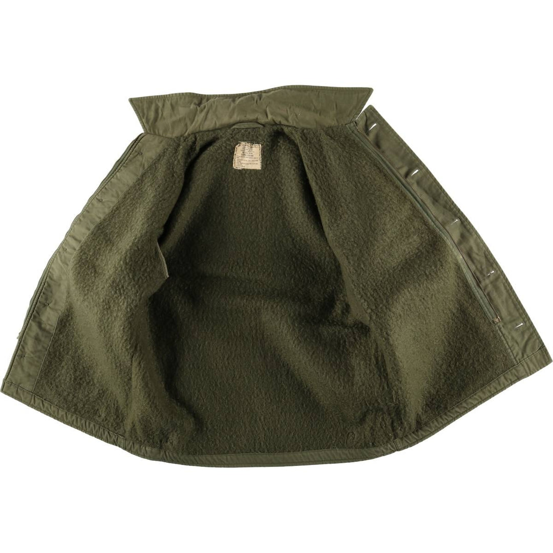 Authentic 1960'S US military A-2 deck jacket with back stencil, made in the USA, size MEDIUM (38-40), men's size M. unclear Khaki type sage green Vintage Second Hand