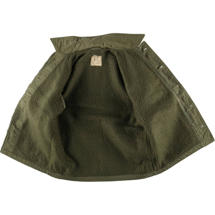 Authentic 1960'S US military A-2 deck jacket with back stencil, made in the USA, size MEDIUM (38-40), men's size M. unclear Khaki type sage green Vintage Second Hand