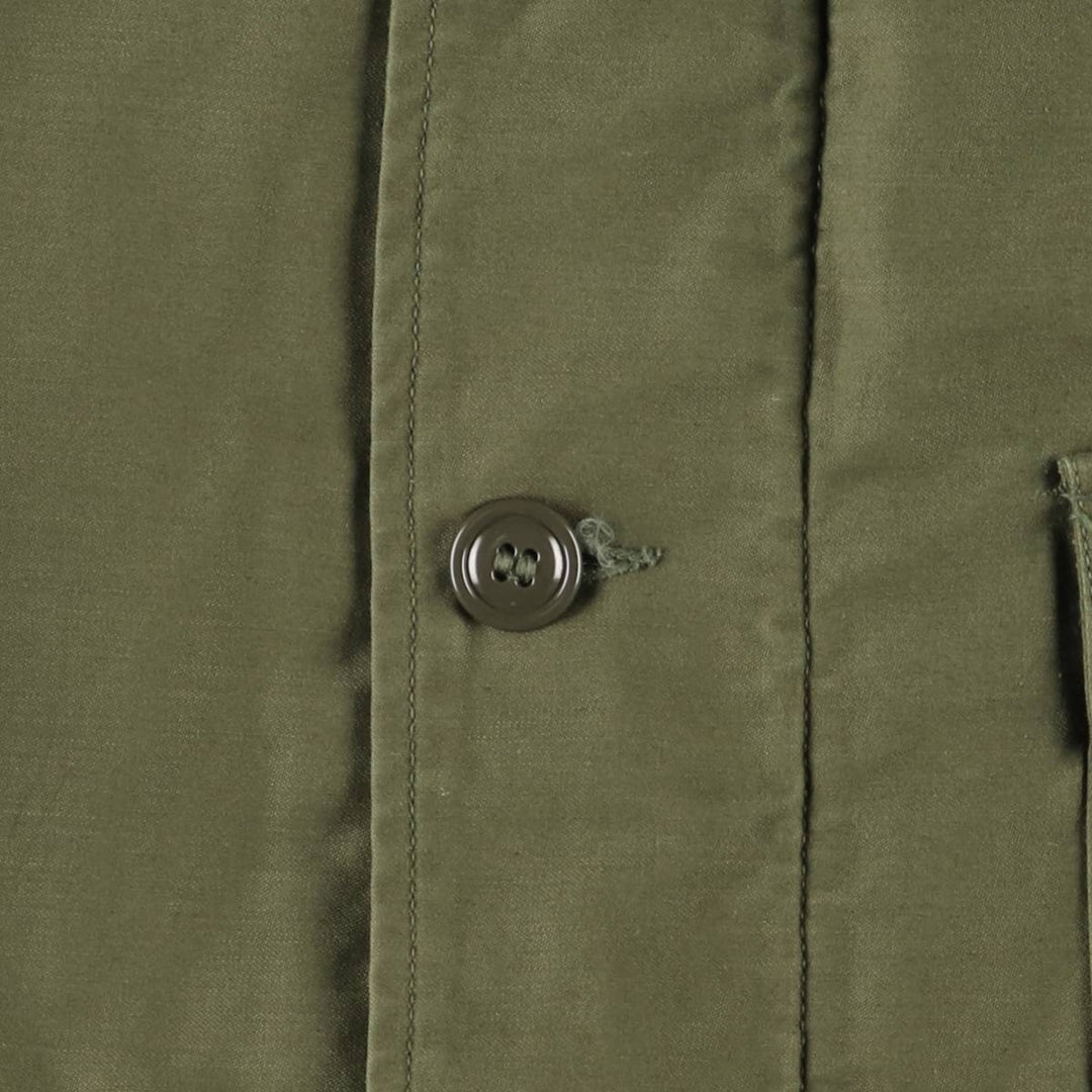 Authentic 1960'S US military A-2 deck jacket with back stencil, made in the USA, size MEDIUM (38-40), men's size M. unclear Khaki type sage green Vintage Second Hand