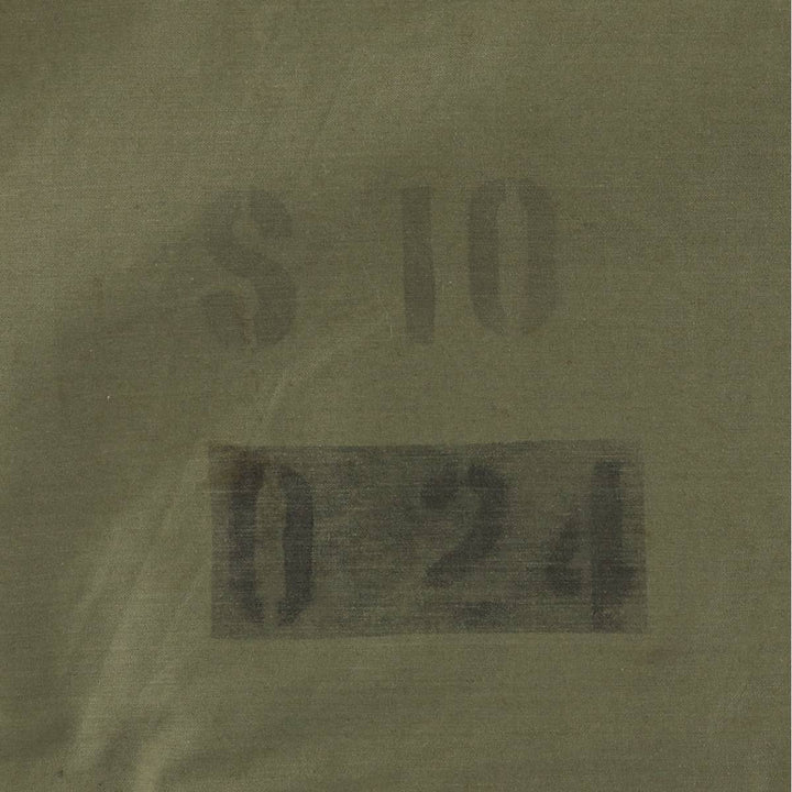 Authentic 1960'S US military A-2 deck jacket with back stencil, made in the USA, size MEDIUM (38-40), men's size M. unclear Khaki type sage green Vintage Second Hand