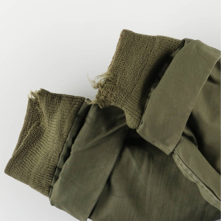 Authentic 1960'S US military A-2 deck jacket with back stencil, made in the USA, size MEDIUM (38-40), men's size M. unclear Khaki type sage green Vintage Second Hand