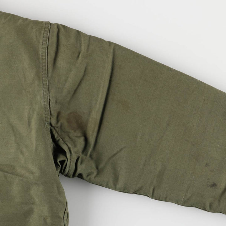 Authentic 1960'S US military A-2 deck jacket with back stencil, made in the USA, size MEDIUM (38-40), men's size M. unclear Khaki type sage green Vintage Second Hand