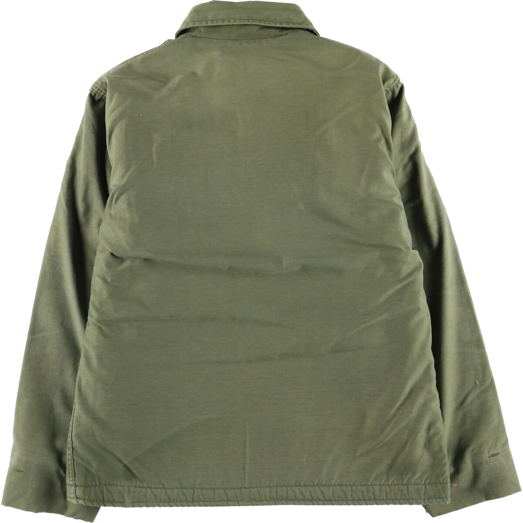 Military Deck Jacket Men's Size L unclear Khaki type Vintage Second Hand