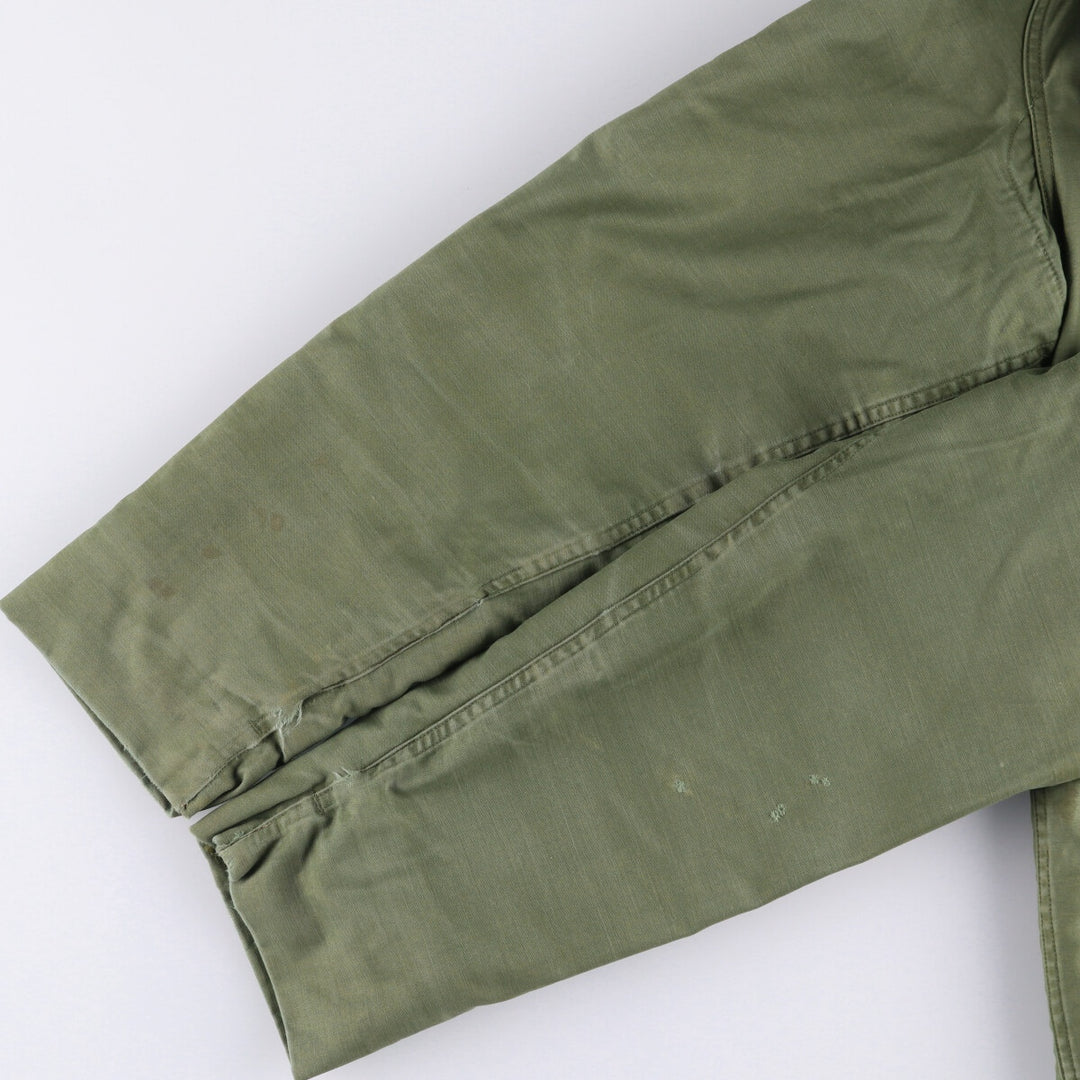 Military Deck Jacket Men's Size L unclear Khaki type Vintage Second Hand