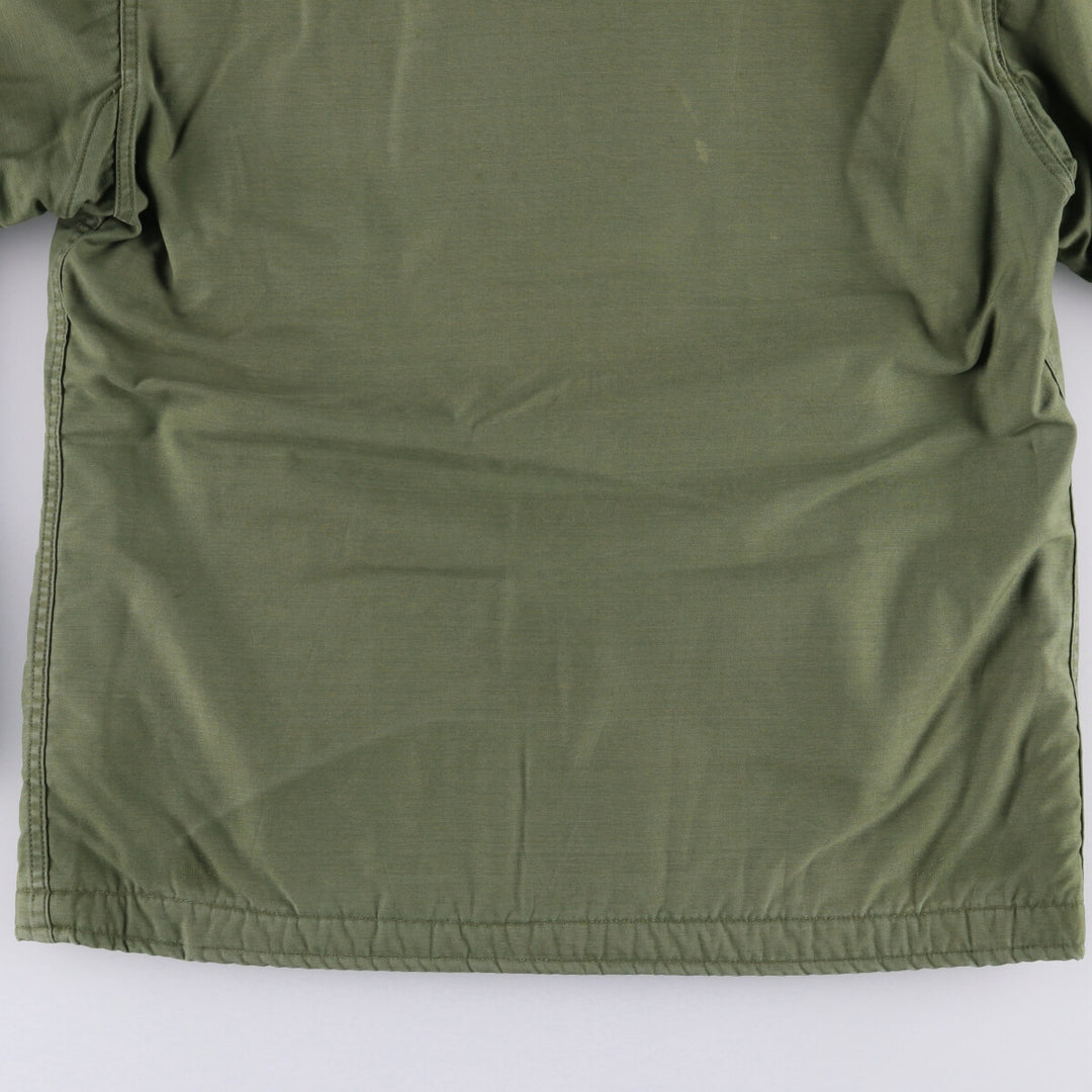 Military Deck Jacket Men's Size L unclear Khaki type Vintage Second Hand