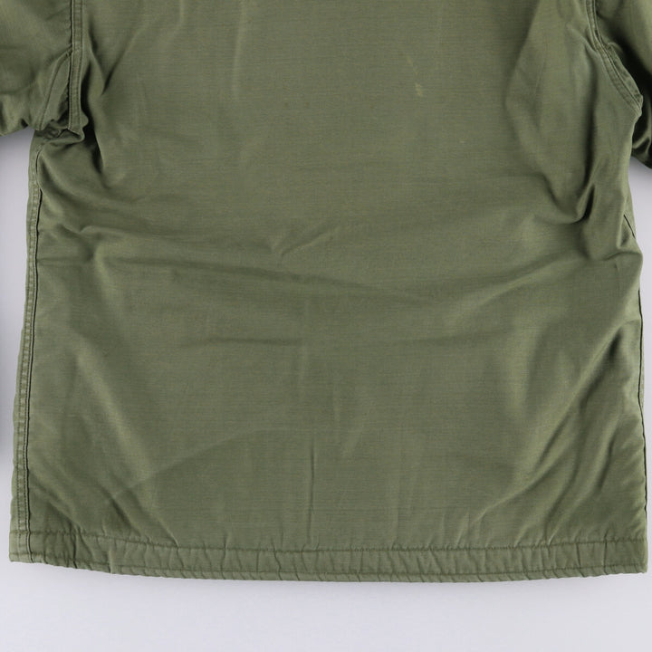 Military Deck Jacket Men's Size L unclear Khaki type Vintage Second Hand