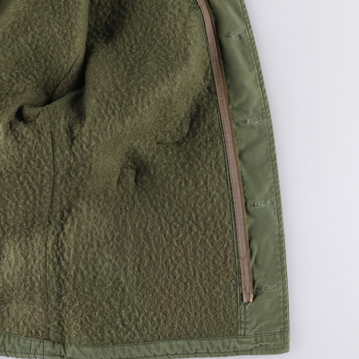 Military Deck Jacket Men's Size L unclear Khaki type Vintage Second Hand