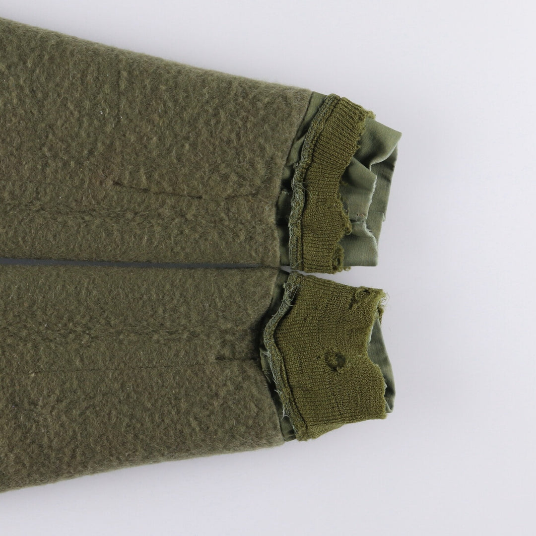 Military Deck Jacket Men's Size L unclear Khaki type Vintage Second Hand