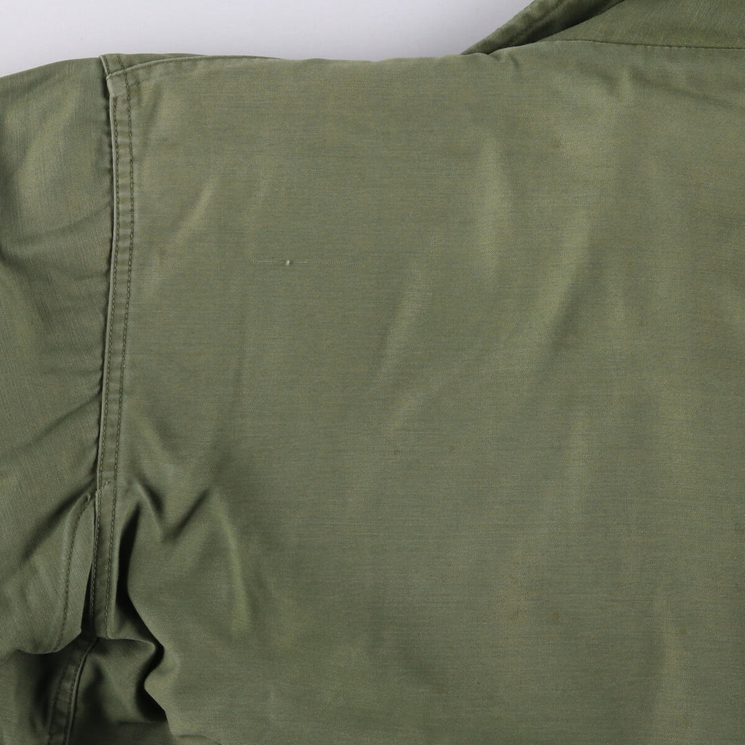 Military Deck Jacket Men's Size L unclear Khaki type Vintage Second Hand