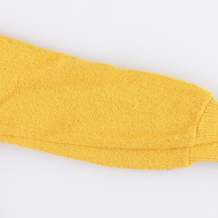 Sportswear V-neck Alpaca Knit Sweater, Women's Size Medium, Vintage alpaca yellow type Vintage Second Hand