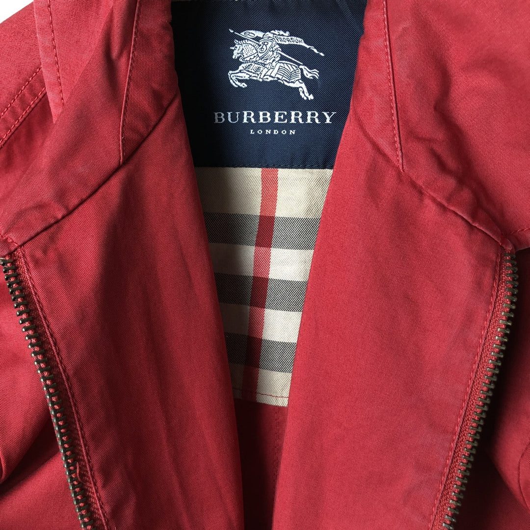 Burberry's BURBERRY LONDON swing top sports jacket, made in Spain, men's size L cotton red type Vintage Second Hand