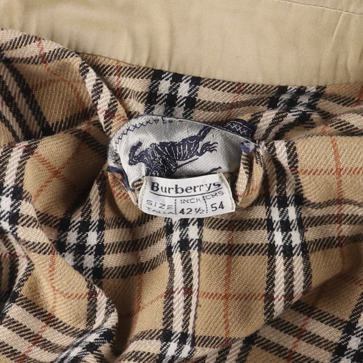 Burberry's Swing Top Sports Jacket, Men's Size L unclear Beige type Vintage Second Hand