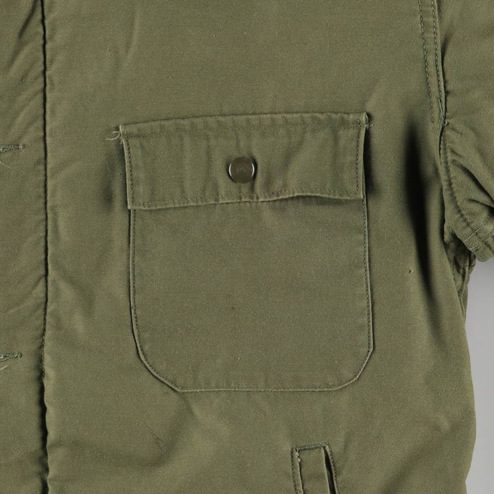 Authentic US Navy Military Deck Jacket, Made in USA, Men's Size Medium, Vintage unclear Khaki type Vintage Second Hand