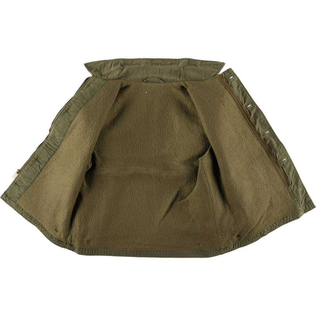 Authentic US Navy Military Deck Jacket, Made in USA, Men's Size L, Vintage unclear Khaki type Vintage Second Hand