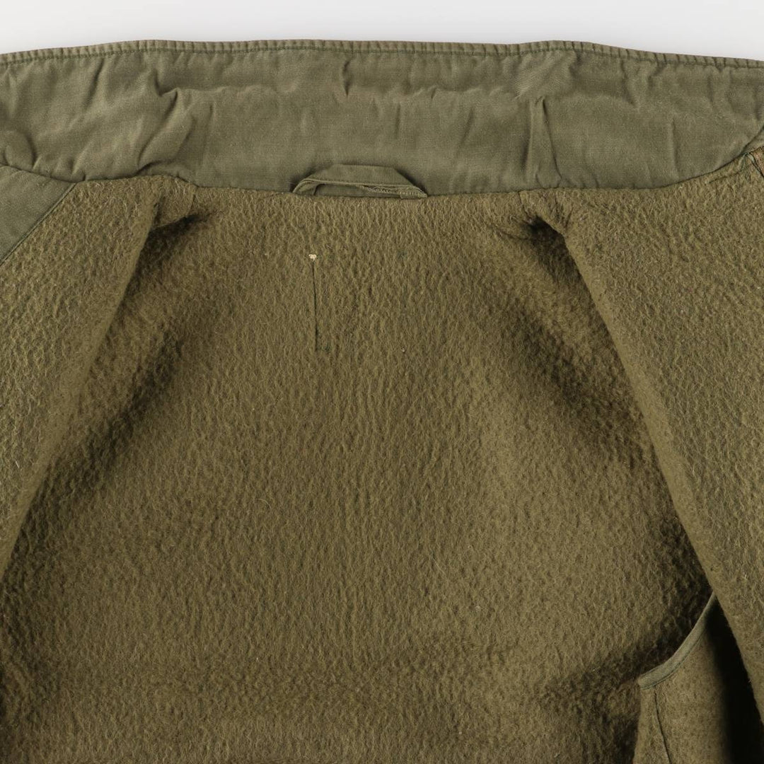 Authentic US Navy Military Deck Jacket, Made in USA, Men's Size L, Vintage unclear Khaki type Vintage Second Hand