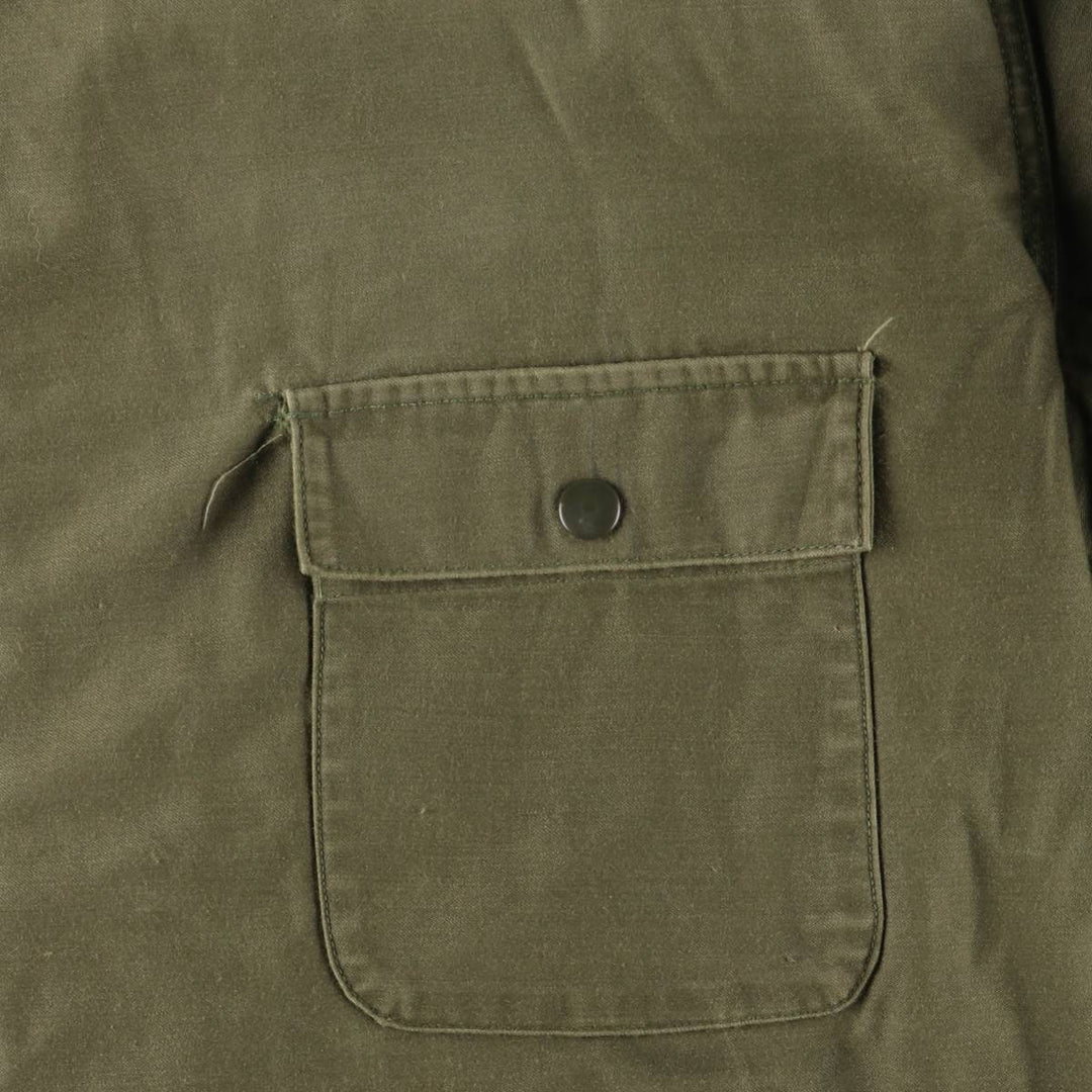 Authentic US Navy Military Deck Jacket, Made in USA, Men's Size L, Vintage unclear Khaki type Vintage Second Hand