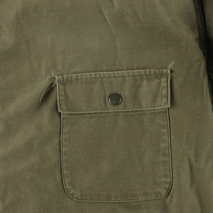 Authentic US Navy Military Deck Jacket, Made in USA, Men's Size L, Vintage unclear Khaki type Vintage Second Hand