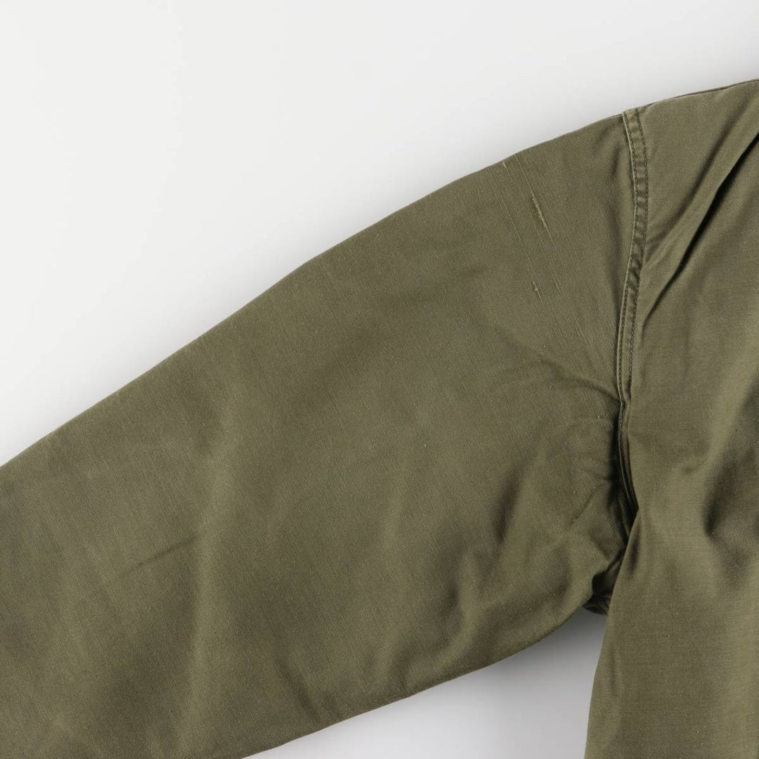 Authentic US Navy Military Deck Jacket, Made in USA, Men's Size L, Vintage unclear Khaki type Vintage Second Hand