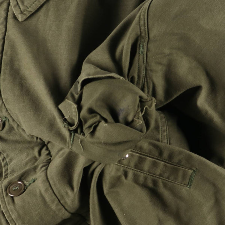 Authentic US Navy Military Deck Jacket, Made in USA, Men's Size L, Vintage unclear Khaki type Vintage Second Hand