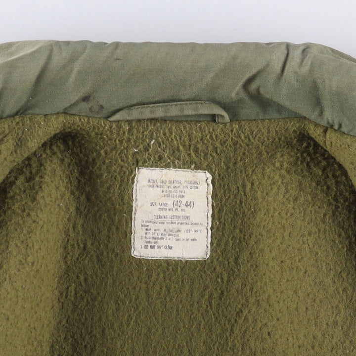 Authentic 1980'S US Navy A-2 Military Deck Jacket, Made in USA, Medium (42-44), Men's Size M, Vintage Nylon Khaki type Vintage Second Hand