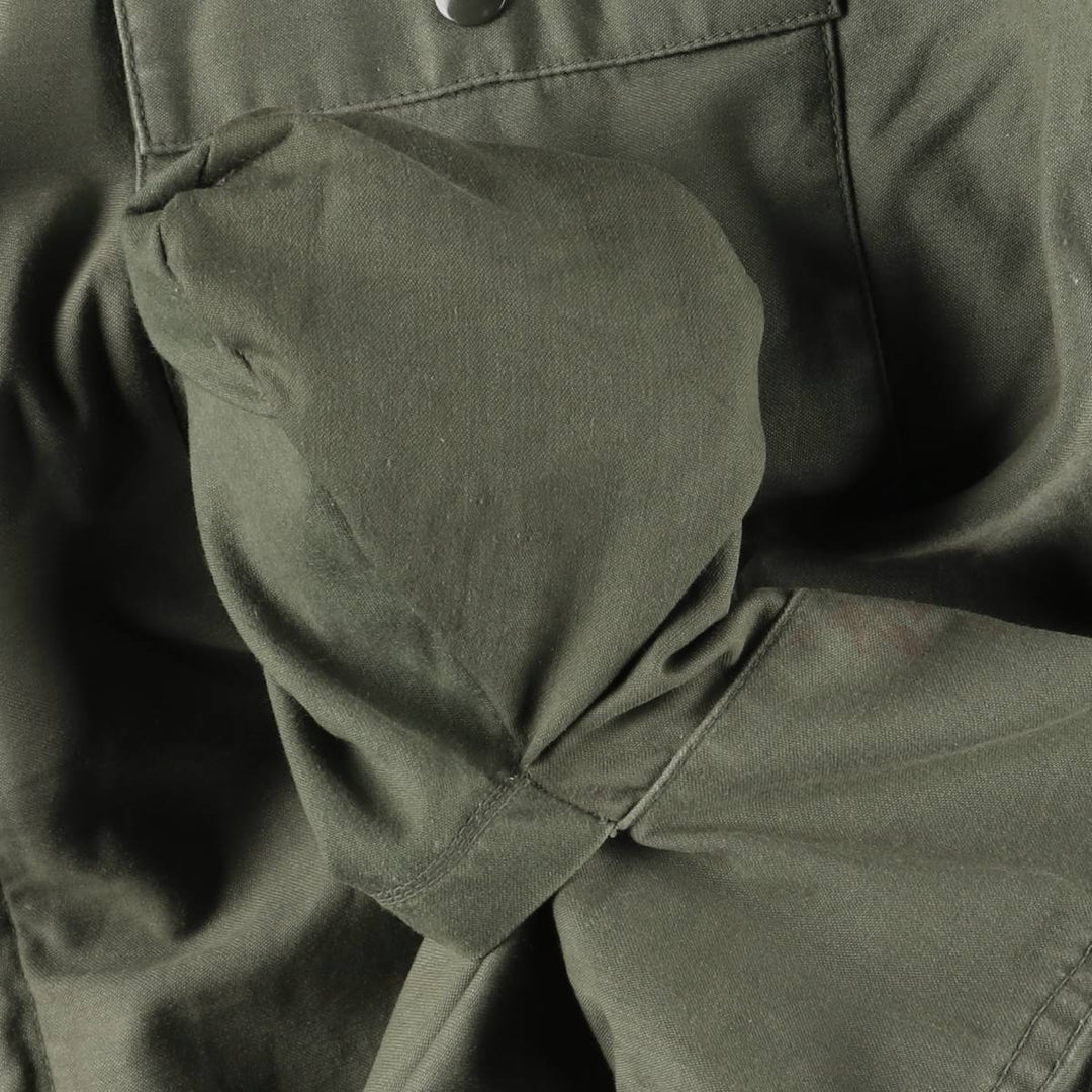 Authentic 1980'S US Navy A-2 Military Deck Jacket, Made in USA, Medium (42-44), Men's Size M, Vintage Nylon Khaki type Vintage Second Hand