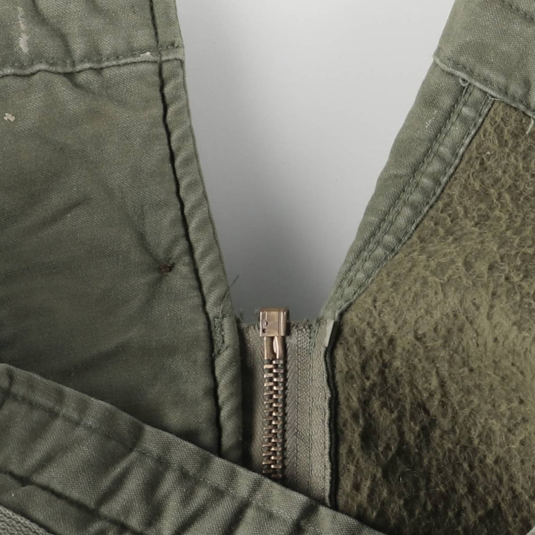 Authentic 1980'S US Navy A-2 Military Deck Jacket, Made in USA, Medium (42-44), Men's Size M, Vintage Nylon Khaki type Vintage Second Hand