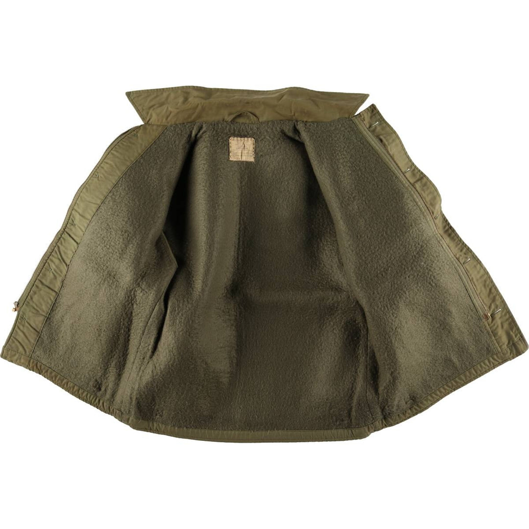 Authentic 1960'S US Navy A-2 Military Deck Jacket, Made in USA, Large (1942-1944), Men's Size L, Vintage unclear Khaki type Vintage Second Hand