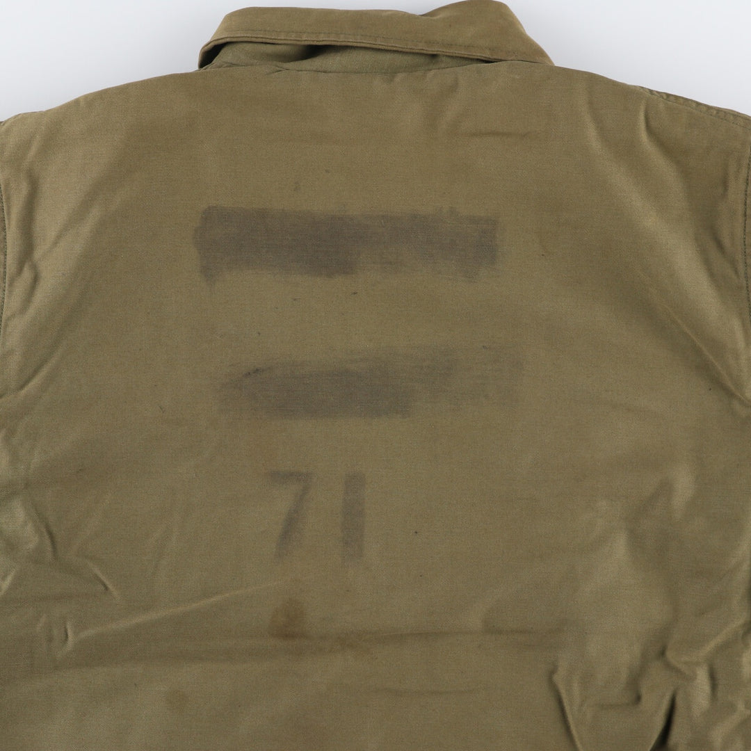 Authentic 1960'S US Navy A-2 Military Deck Jacket, Made in USA, Large (1942-1944), Men's Size L, Vintage unclear Khaki type Vintage Second Hand