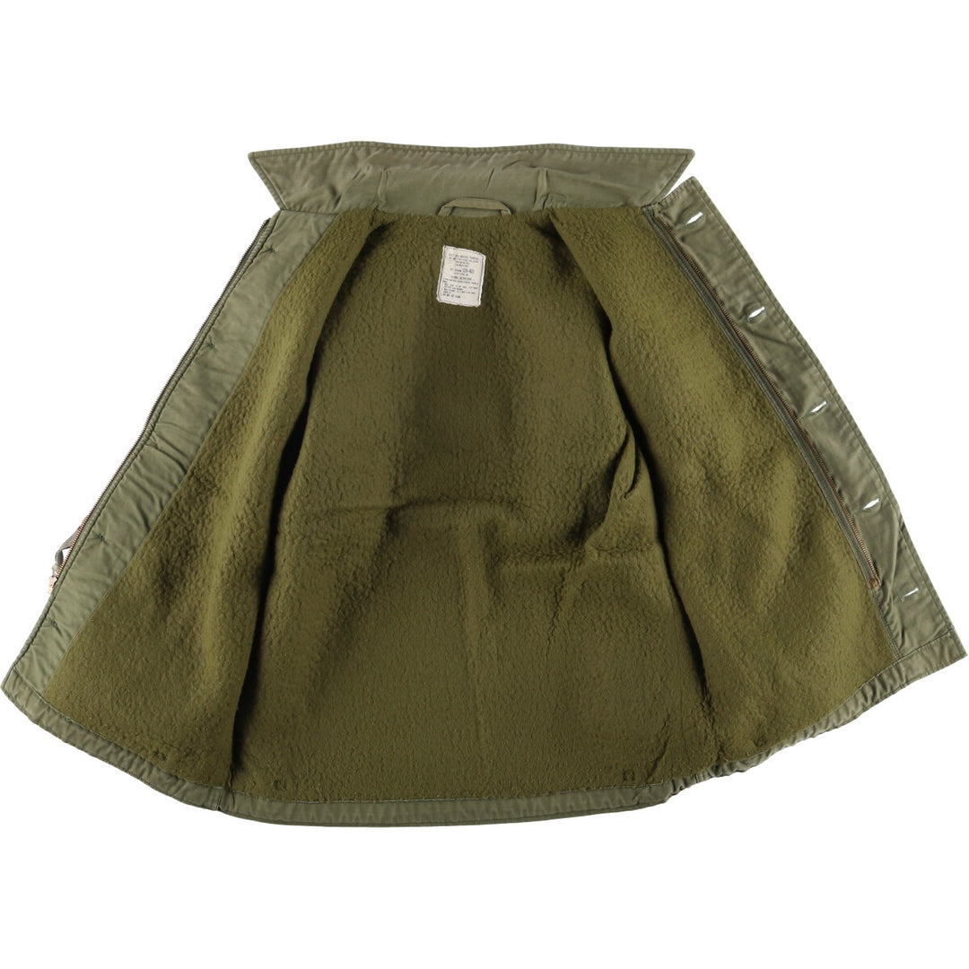 Authentic 1980'S US Navy A-2 Military Deck Jacket, Made in USA, Medium (38-40), Men's Size M, Vintage Nylon Khaki type Vintage Second Hand