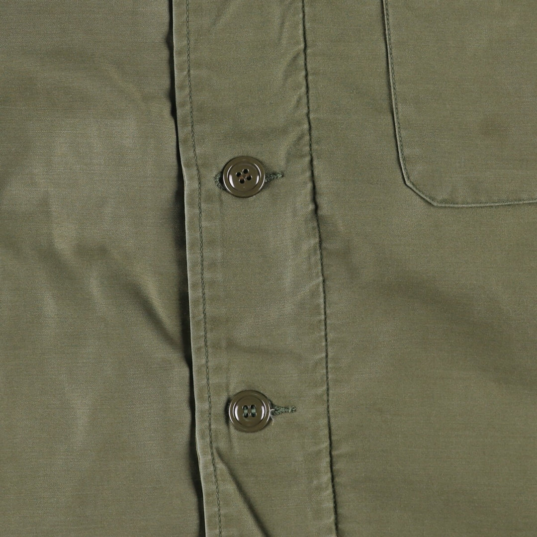 Authentic 1980'S US Navy A-2 Military Deck Jacket, Made in USA, Medium (38-40), Men's Size M, Vintage Nylon Khaki type Vintage Second Hand